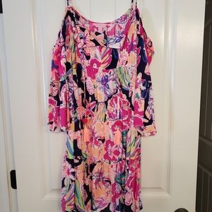 Lilly pulitzer alanna navy tipping point dress